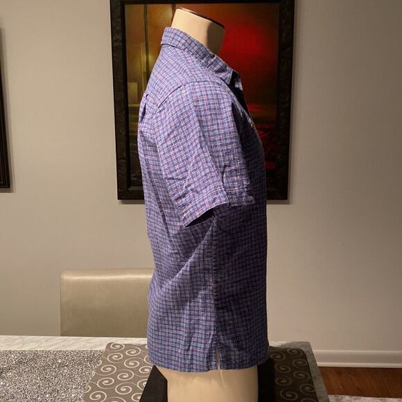 Patagonia Small Worn Wear Back Step Shirt Short Sleeve Plaid - Picture 3 of 7
